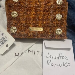 Hammit Brown Tweed Wallet Allen nwot
